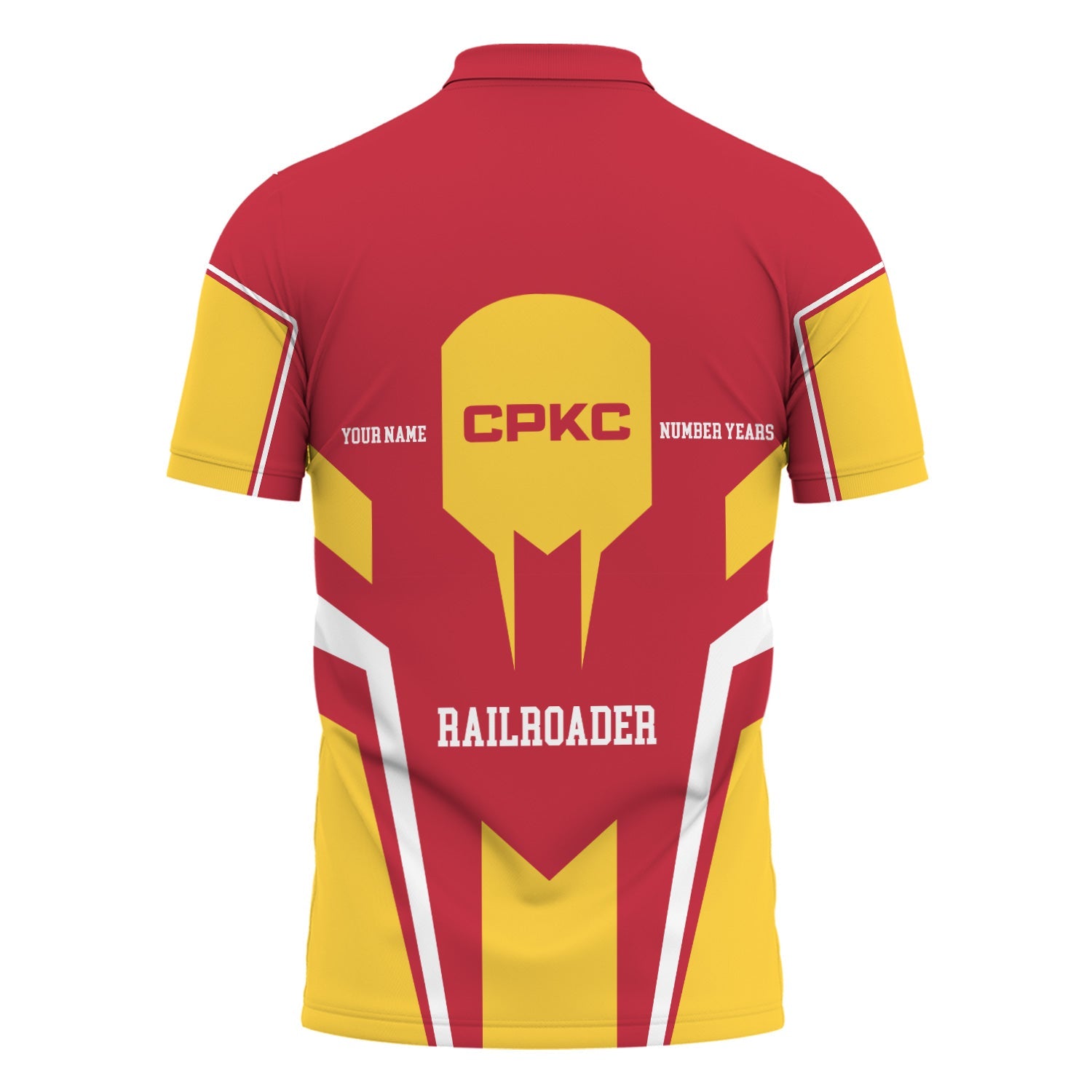 Railspirit Personalized Canadian Pacific Kansas City Polo Shirt Custom Year Railroader CPKC Shirt Gift Idea For Train Lover