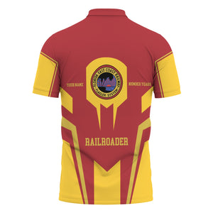 Railspirit Personalized Florida East Coast Railway Polo Shirt Custom Year Railroader Shirt Gift Idea For Train Lover