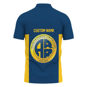 Railspirit Custom Name Alaska Railroad Polo Shirt Yes I Need All Those Train Printed Shirt