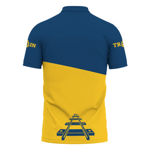 Railspirit Personalized Alaska Railroad Polo Shirt One Track Mind Unisex Train Shirt Gift Idea For Train Lover