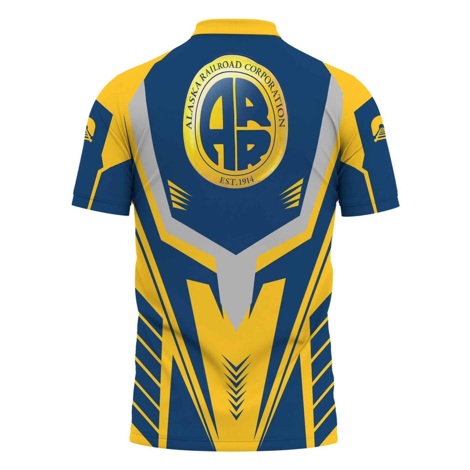 Railspirit Personalized Alaska Railroad Polo Shirt Workwear-Inspired with Custom Position Train Shirt