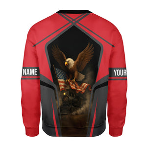 Railspirit Personalized Kansas City Southern Sweatshirt American Eagle Vintage Train Shirt