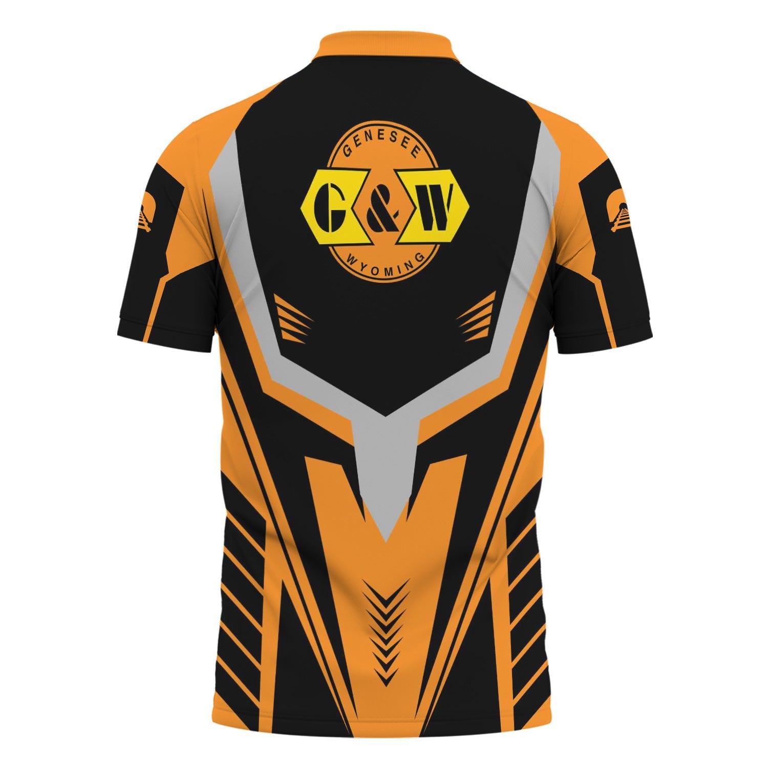 Railspirit Personalized Genesee & Wyoming Inc. Railroad Polo Shirt Workwear-Inspired with Custom Position Train Shirt