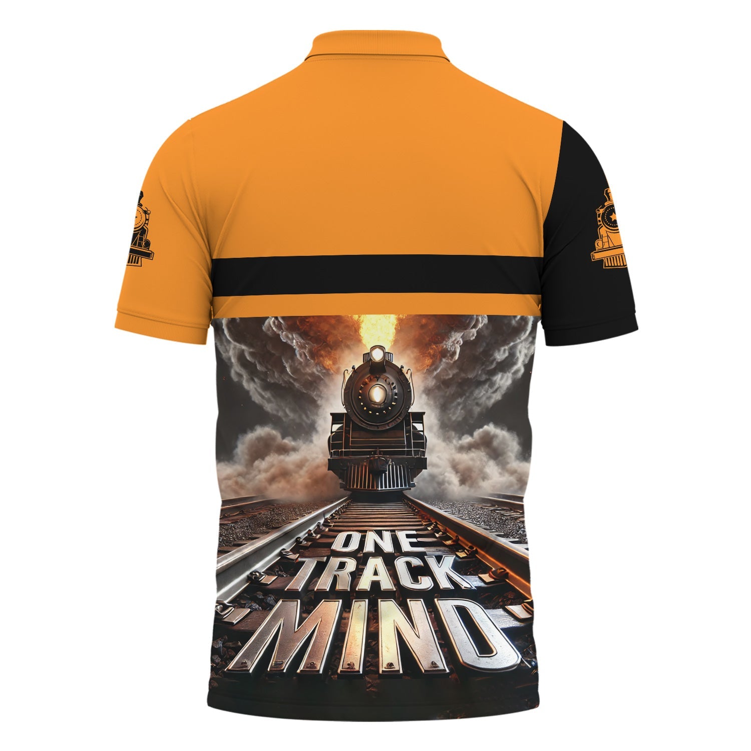 Railspirit Personalized Genesee & Wyoming Inc. Railroad Polo Shirt One Track Mind Train Printed Shirt