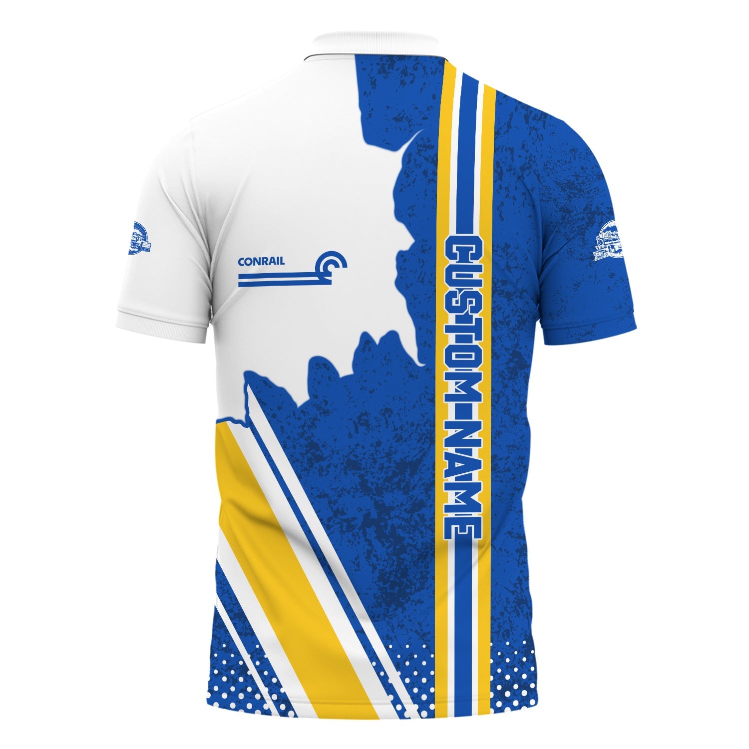 Railspirit Personalized Conrail Railroad Polo Shirt All Over Printed Unisex Shirt