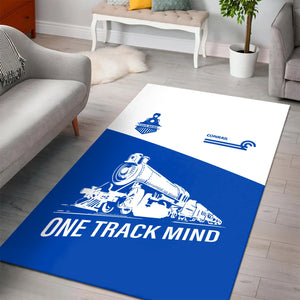 Railspirit Personalized Conrail Railroad Area Rug One Track Mind Train Rug Gift Idea For Train Lover