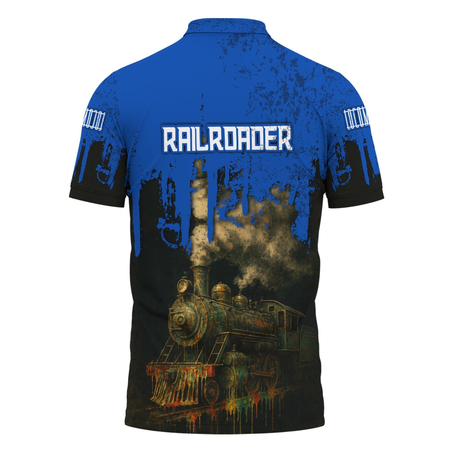 Railspirit Personalized Conrail Railroad Polo Shirt Vintage Train Art Style Shirt For Locomotive Fans
