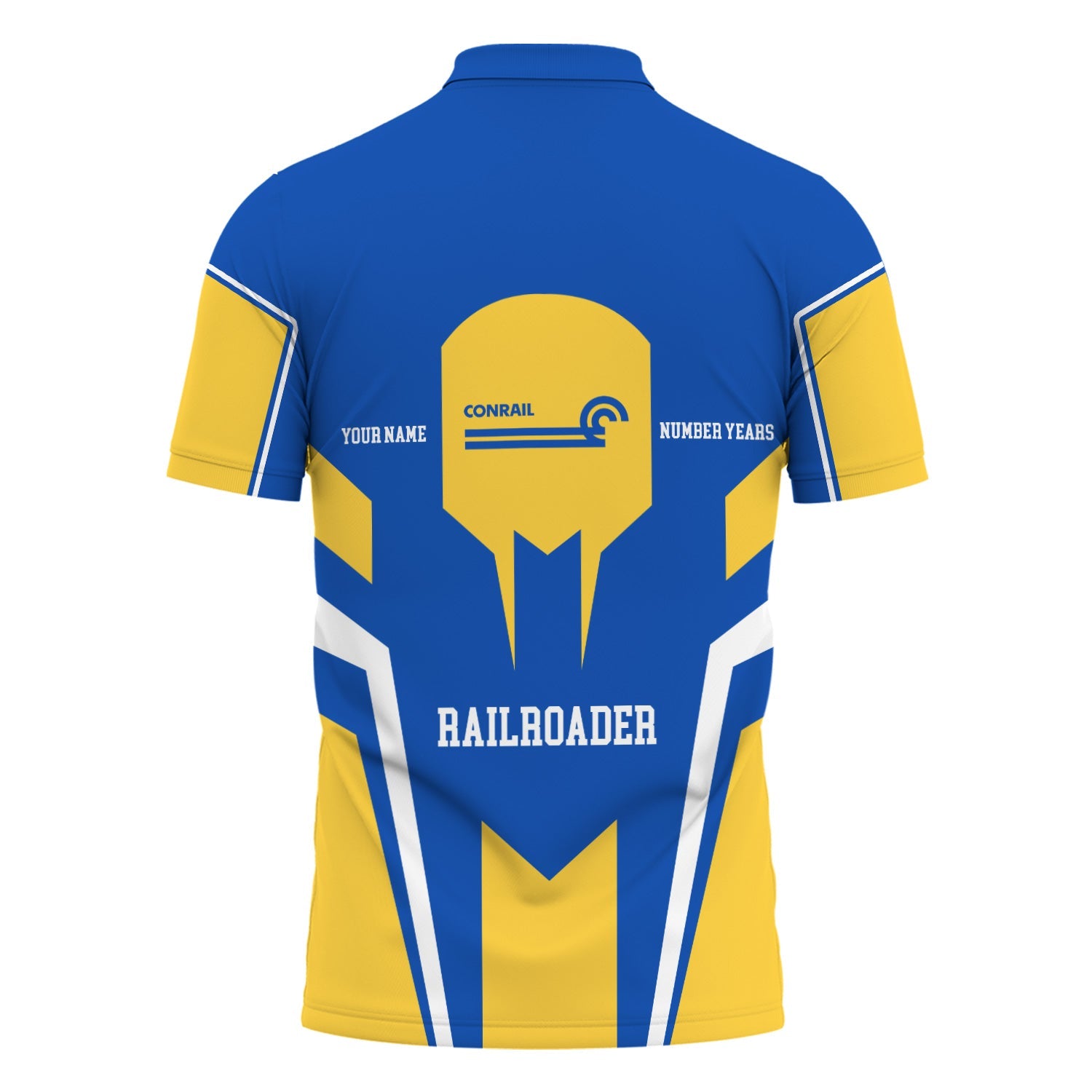 Railspirit Personalized Conrail Railroad Polo Shirt Custom Year Railroader Shirt Gift Idea For Train Lover