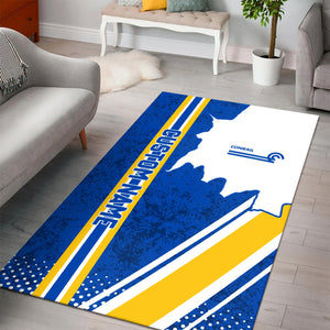 Railspirit Personalized Conrail Railroad Area Rug Vintage All Over Printed Rug