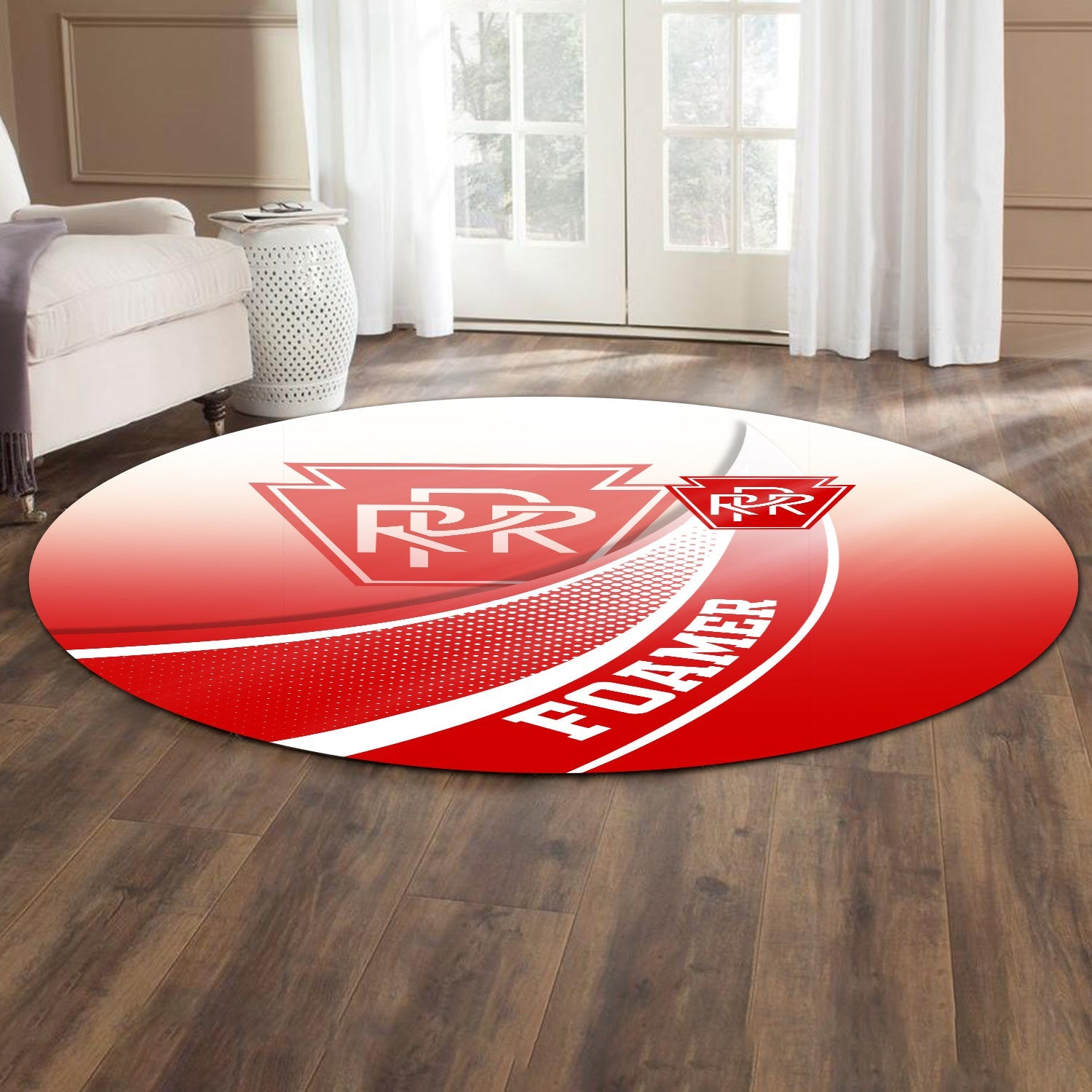 Railspirit Pennsylvania Railroad Round Mat Railway-Themed Style Mat Gift Idea For Trainspotter
