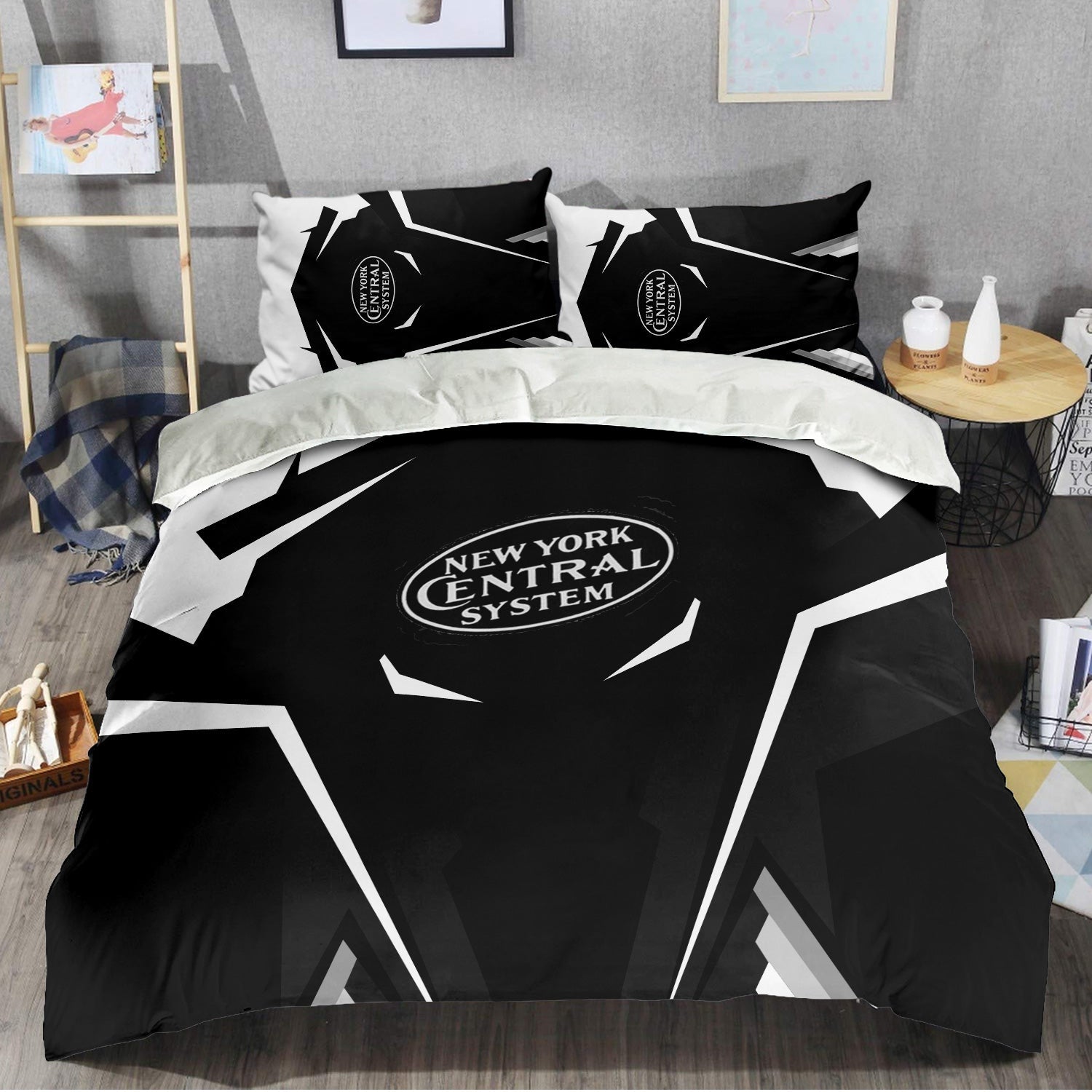 Railspirit New York Central Railroad Bedding Set Strong Line Style Bedding Set All Over Print