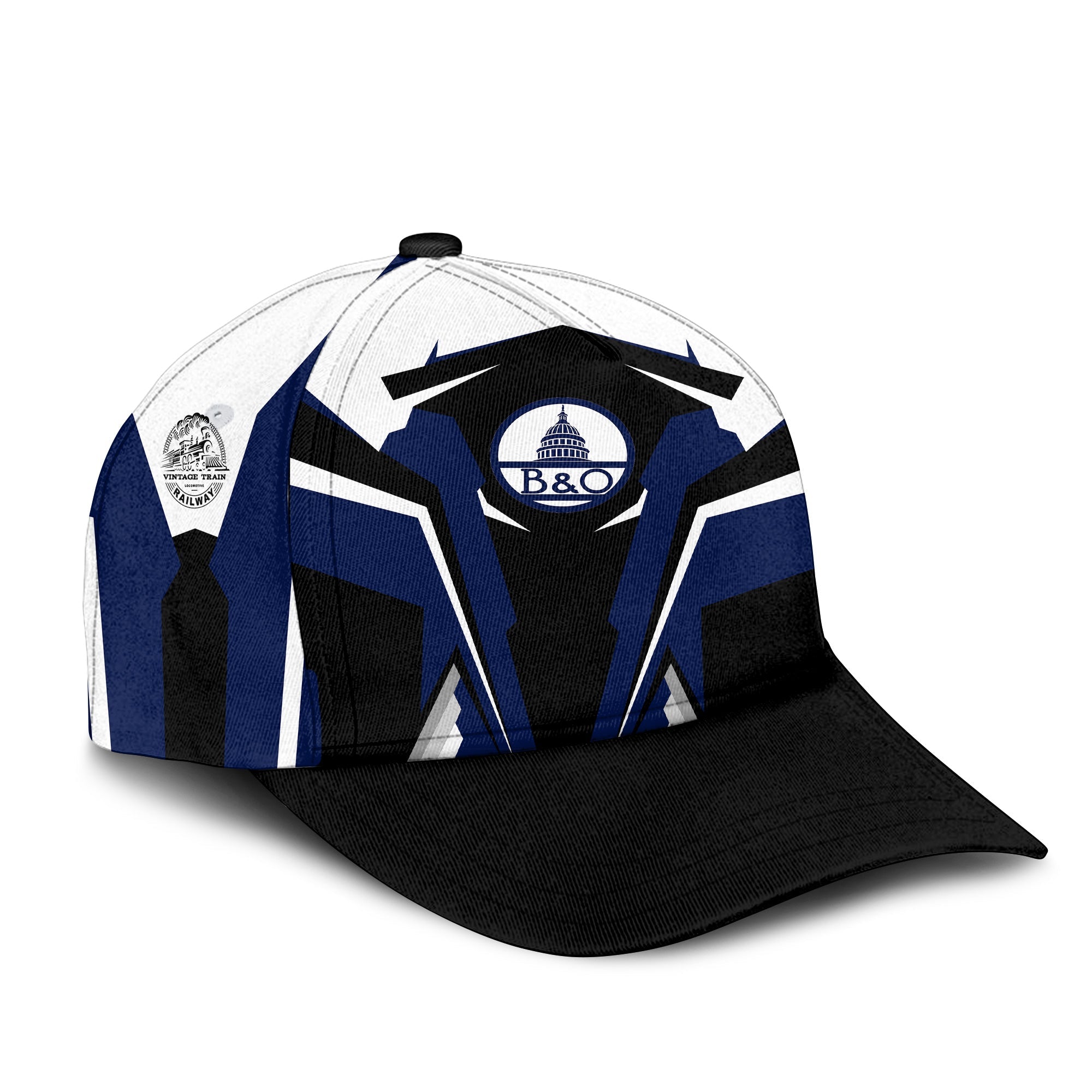 Railspirit Baltimore and Ohio Railroad Classic Cap Strong Line Style B&O Cap All Over Print