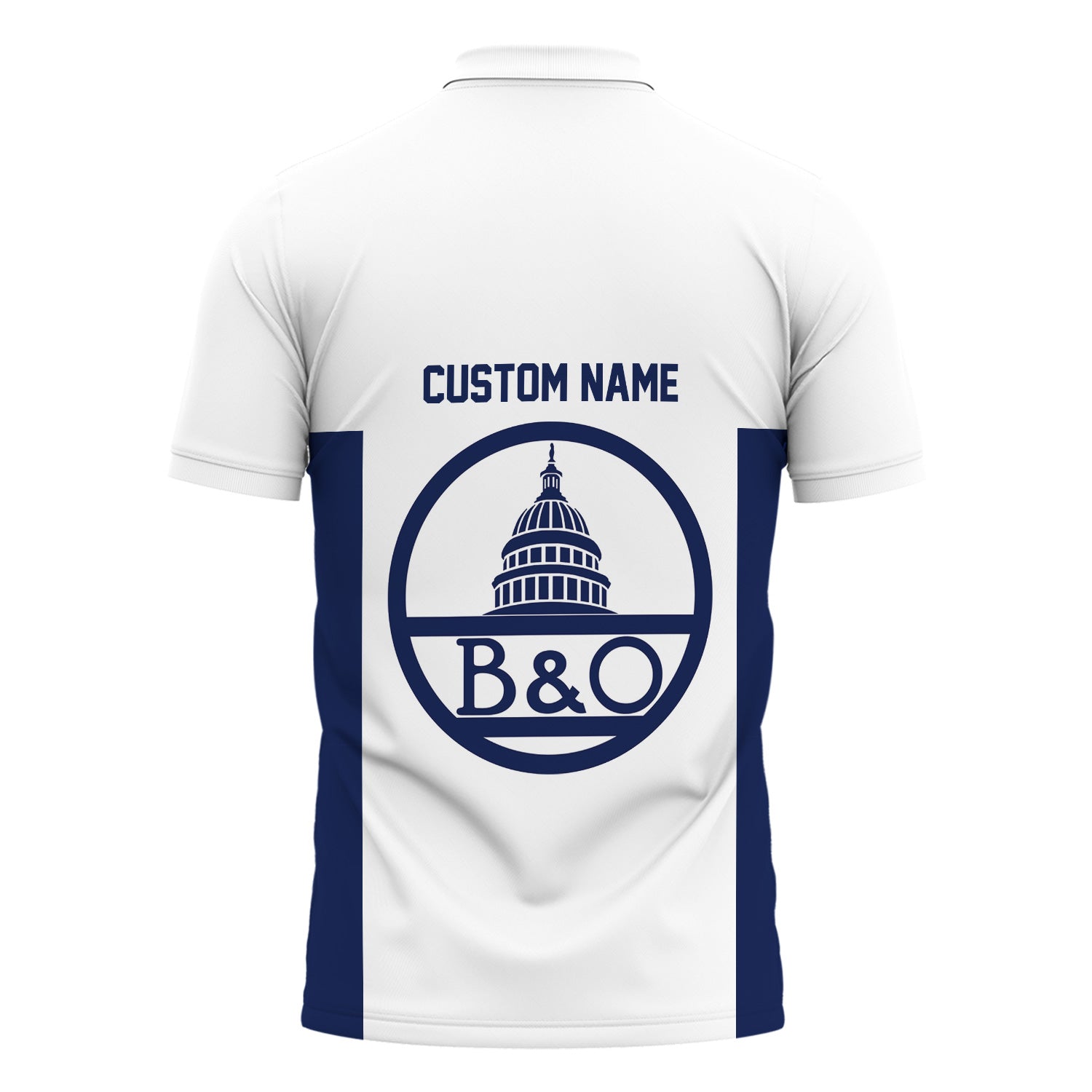 Railspirit Custom Name Baltimore and Ohio Railroad Polo Shirt Yes I Need All Those Train B&O Printed Shirt