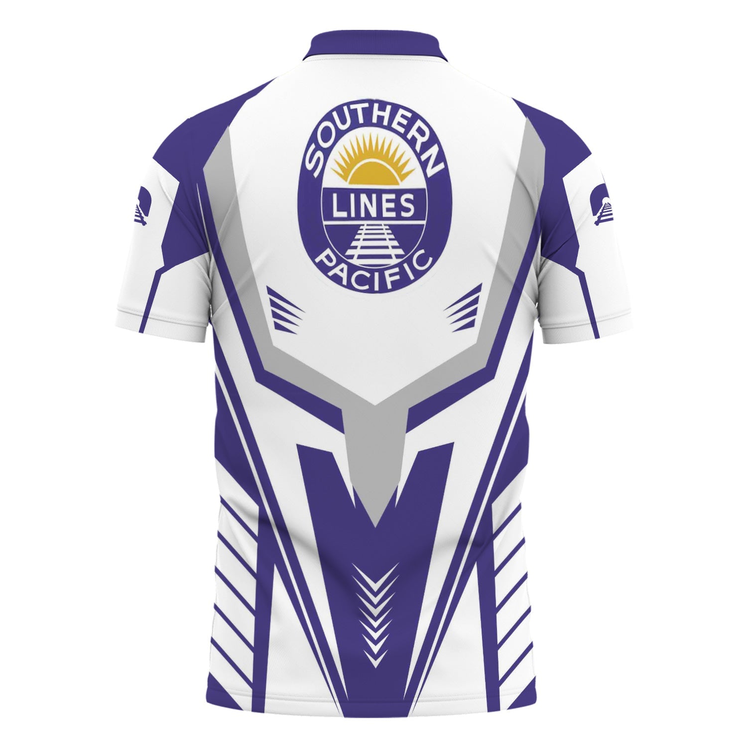 Railspirit Personalized Southern Pacific Railroad Polo Shirt Workwear-Inspired with Custom Position Train Shirt