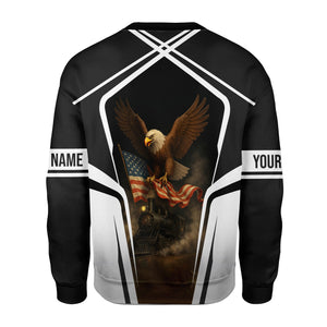 Railspirit Personalized Northern Pacific Railway Sweatshirt American Eagle Vintage Train Shirt