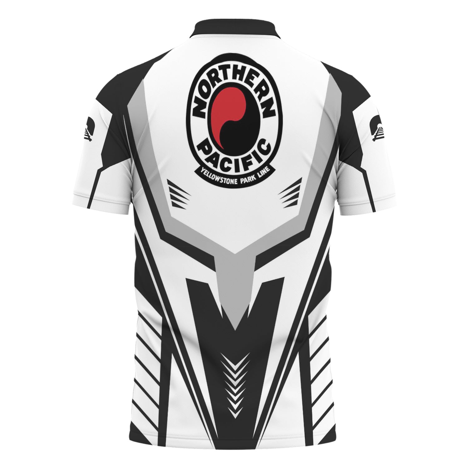 Railspirit Personalized Northern Pacific Railway Polo Shirt Workwear-Inspired with Custom Position Train Shirt