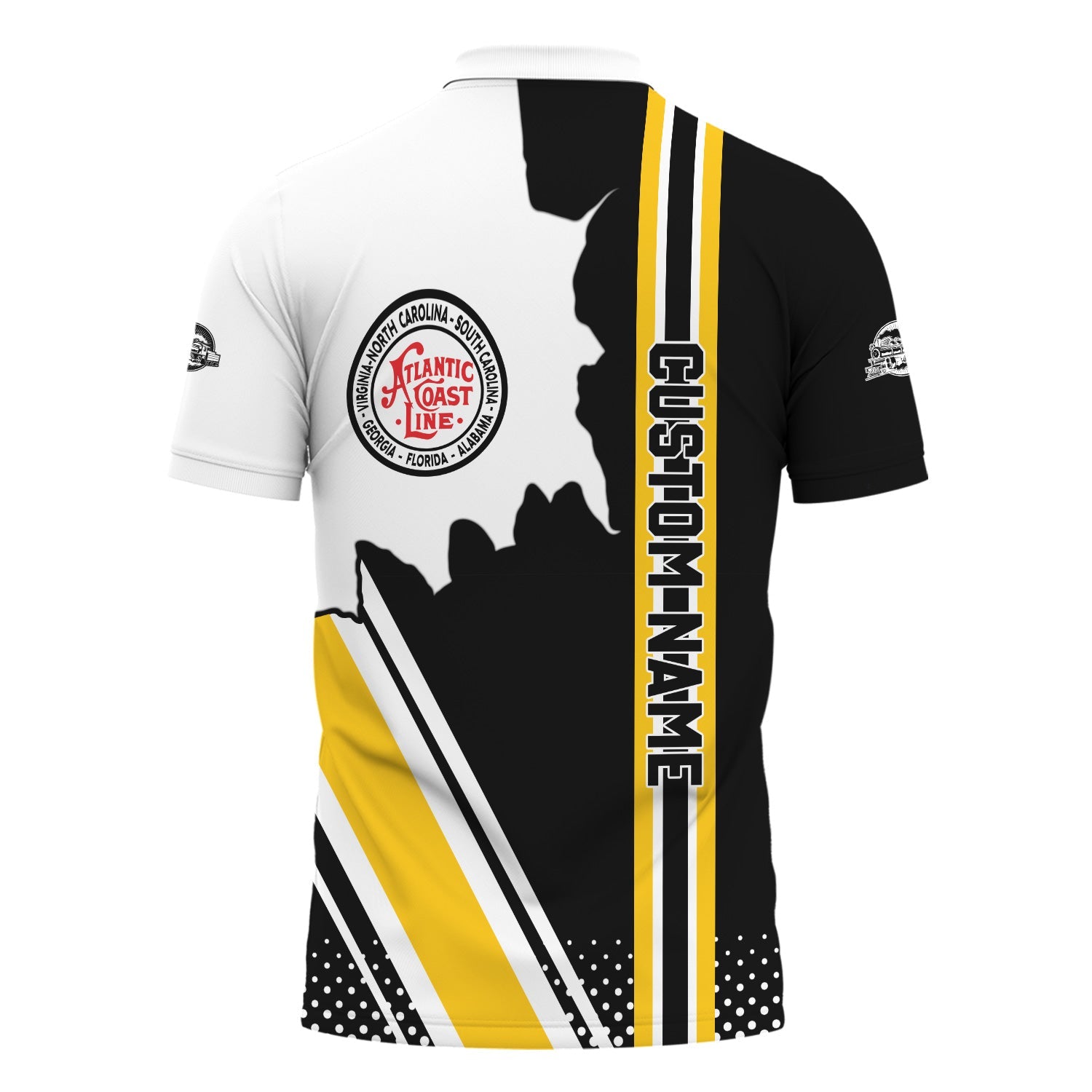 Railspirit Personalized Atlantic Coast Line Railroad Polo Shirt All Over Printed Unisex Shirt