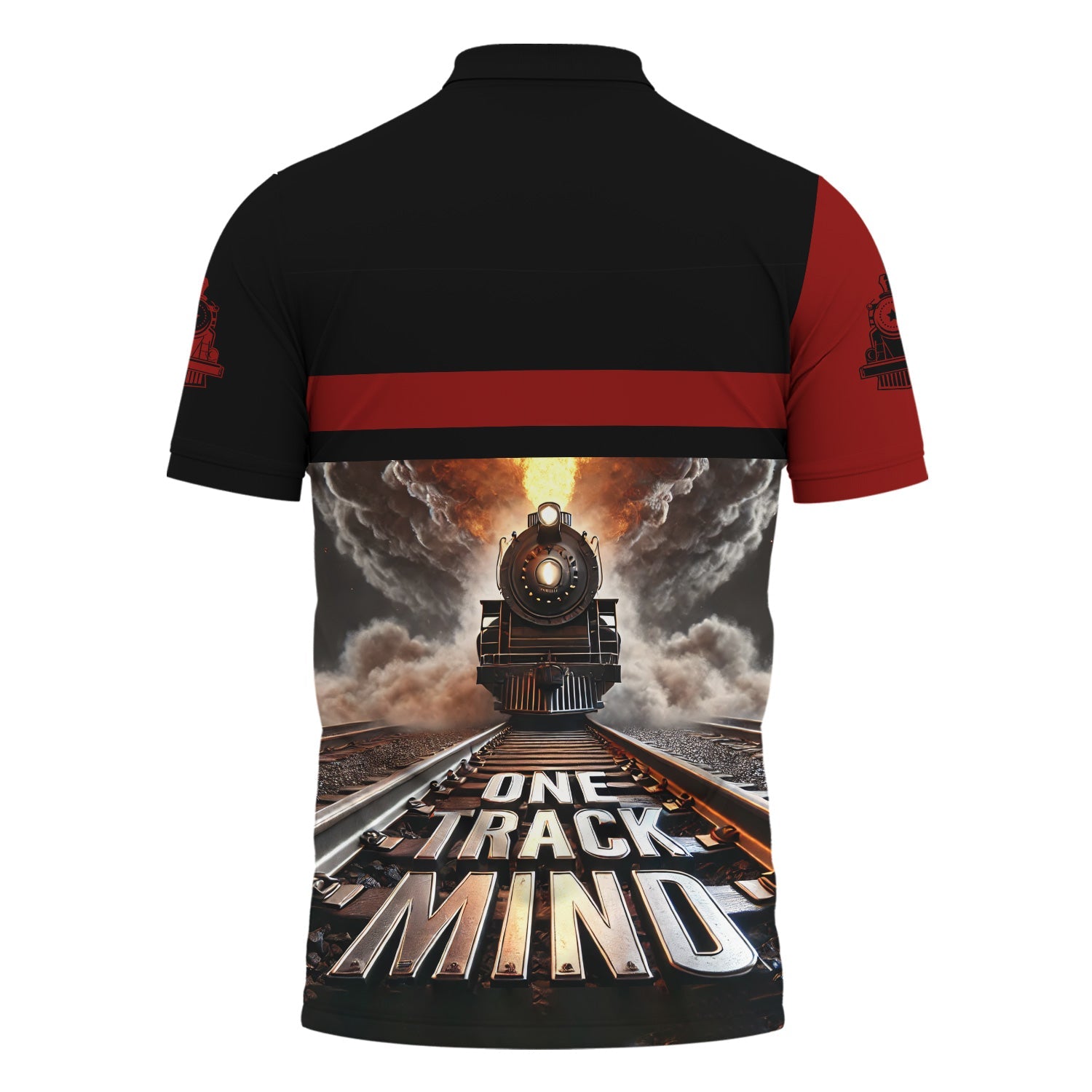 Railspirit Personalized Great Northern Railway Polo Shirt One Track Mind GNR Train Printed Shirt