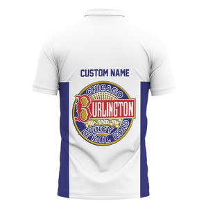 Railspirit Custom Name Chicago, Burlington and Quincy Railroad Polo Shirt Yes I Need All Those Train Printed Shirt