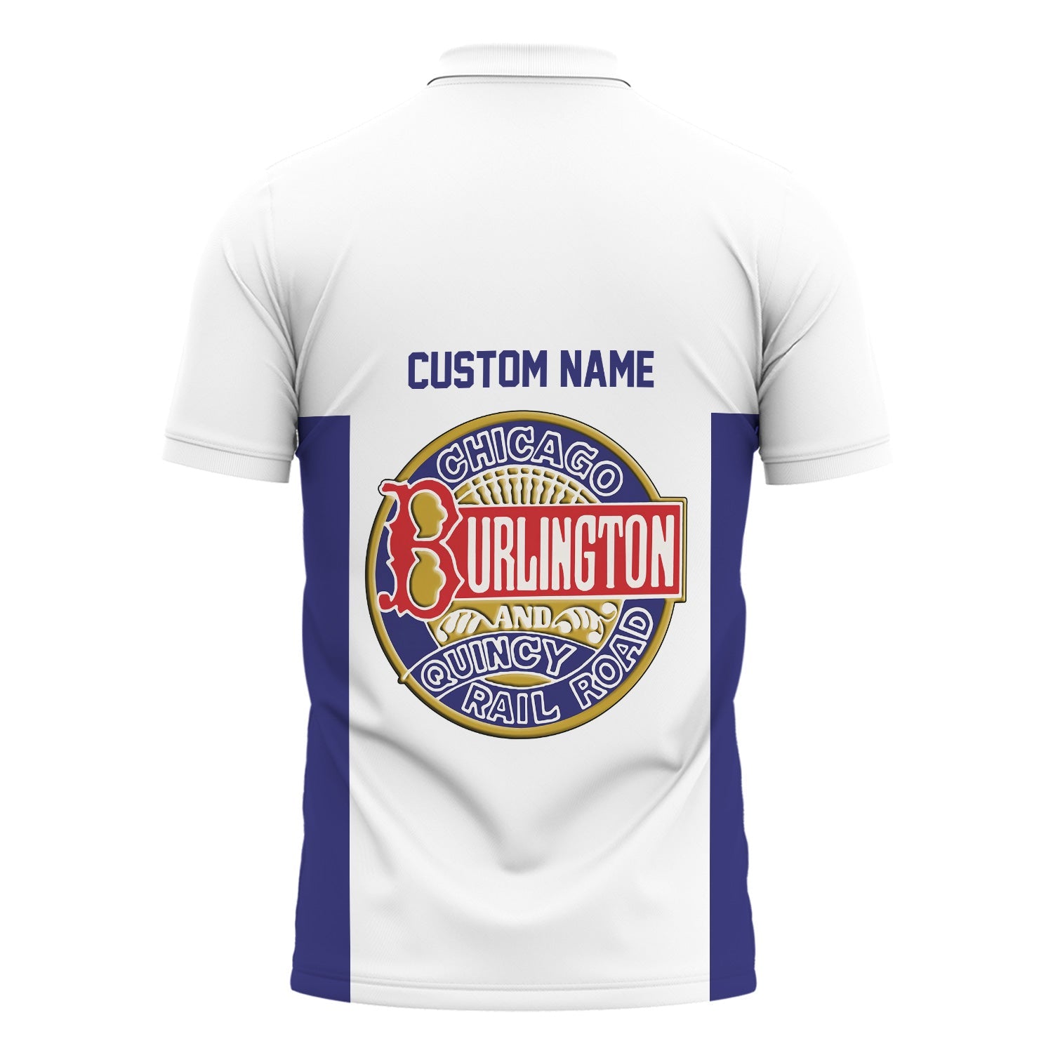 Railspirit Custom Name Chicago, Burlington and Quincy Railroad Polo Shirt Yes I Need All Those Train Printed Shirt