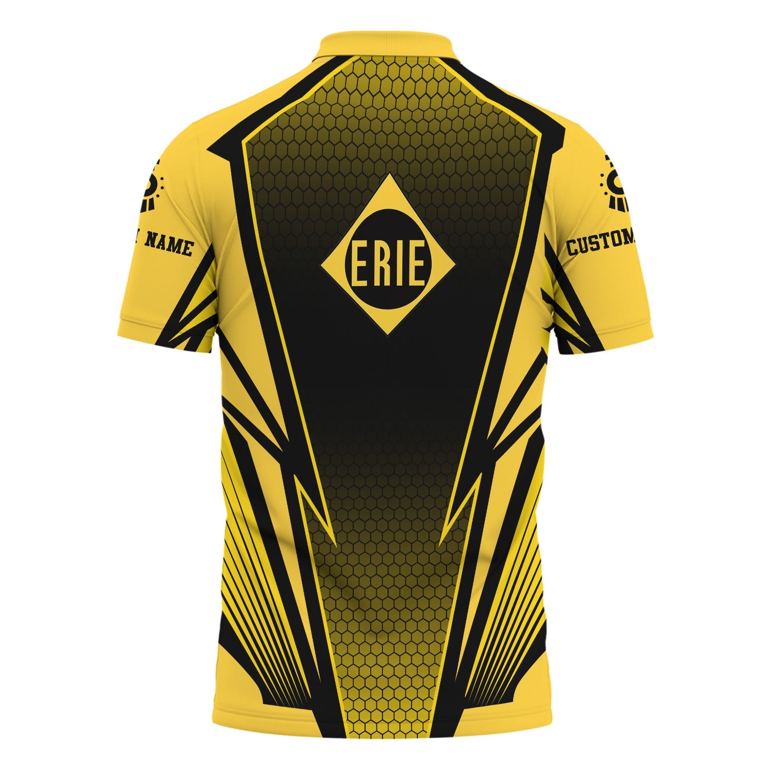 Railspirit Personalized Erie Railroad Polo Shirt Lightning Graphic Style Shirt Gift Idea For Train Lover