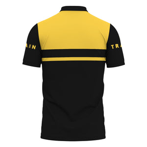 Railspirit Custom Name Erie Railroad Polo Shirt American Train Ticket Printed Shirt