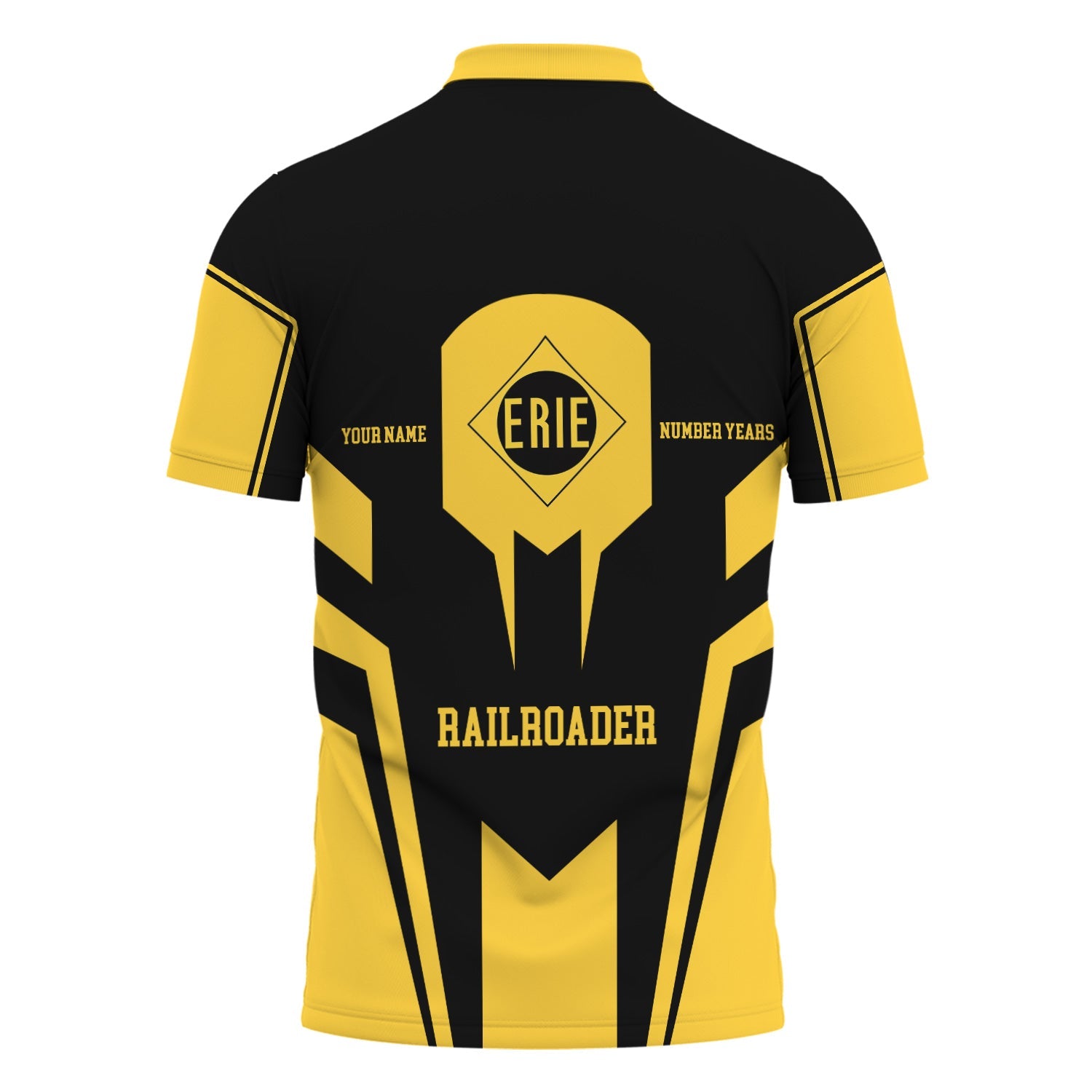 Railspirit Personalized Erie Railroad Polo Shirt Custom Year Railroader Shirt Gift Idea For Train Lover