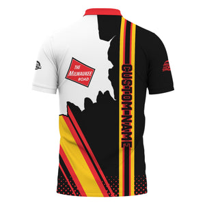 Railspirit Personalized Chicago, Milwaukee, St. Paul and Pacific Railroad Polo Shirt Milwaukee Road All Over Printed Unisex Shirt