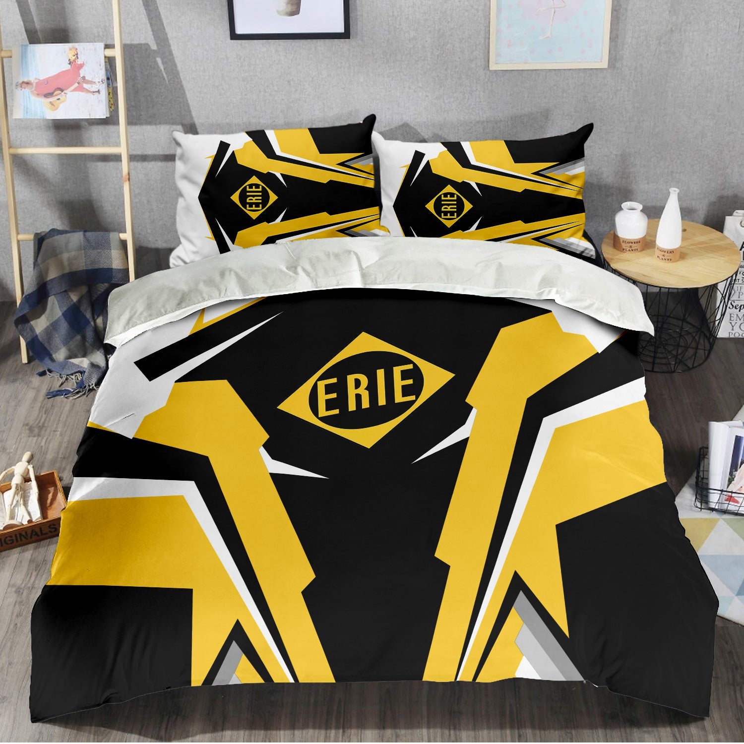 Railspirit Erie Railroad Bedding Set Strong Line Style Bedding Set All Over Print