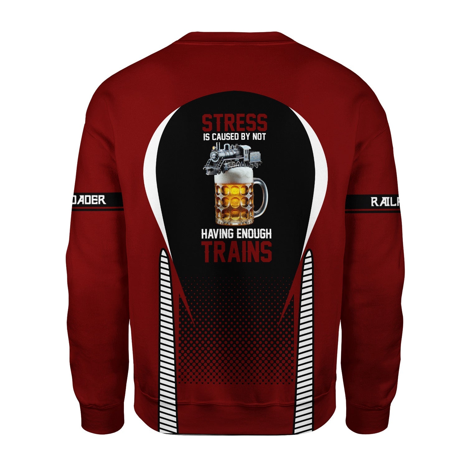 Railspirit Personalized Delaware, Lackawanna and Western Railroad Sweatshirt Stress Is Caused By Not Having Enough Trains DL&W Shirt All Over Print Shirt