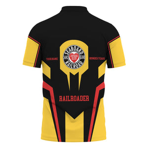 Railspirit Personalized Seaboard Air Line Railroad Polo Shirt Custom Year Railroader Shirt Gift Idea For Train Lover