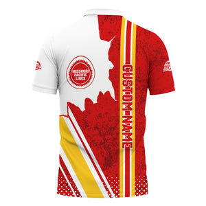 Railspirit Personalized Missouri Pacific Railroad Polo Shirt All Over Printed Unisex Shirt