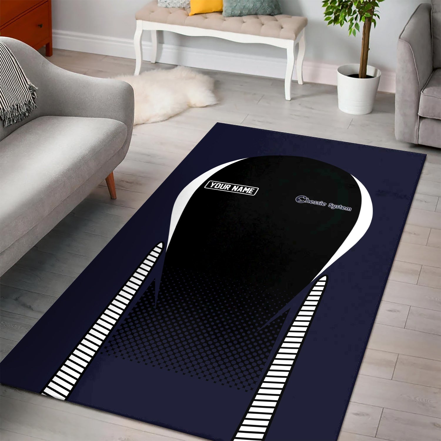 Railspirit Personalized Chessie System Railroad Area Rug All Over Printed Rug