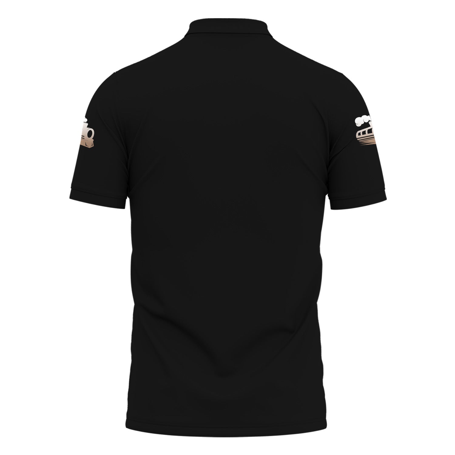 Railspirit Personalized Vintage Steam Train Driver Polo Shirt – Railroad Gift for Train Lovers