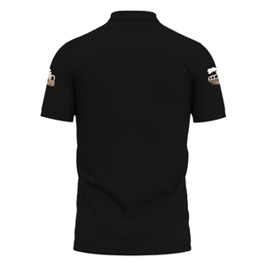 Railspirit Personalized Vintage Steam Train Driver Polo Shirt – Railroad Gift for Train Lovers