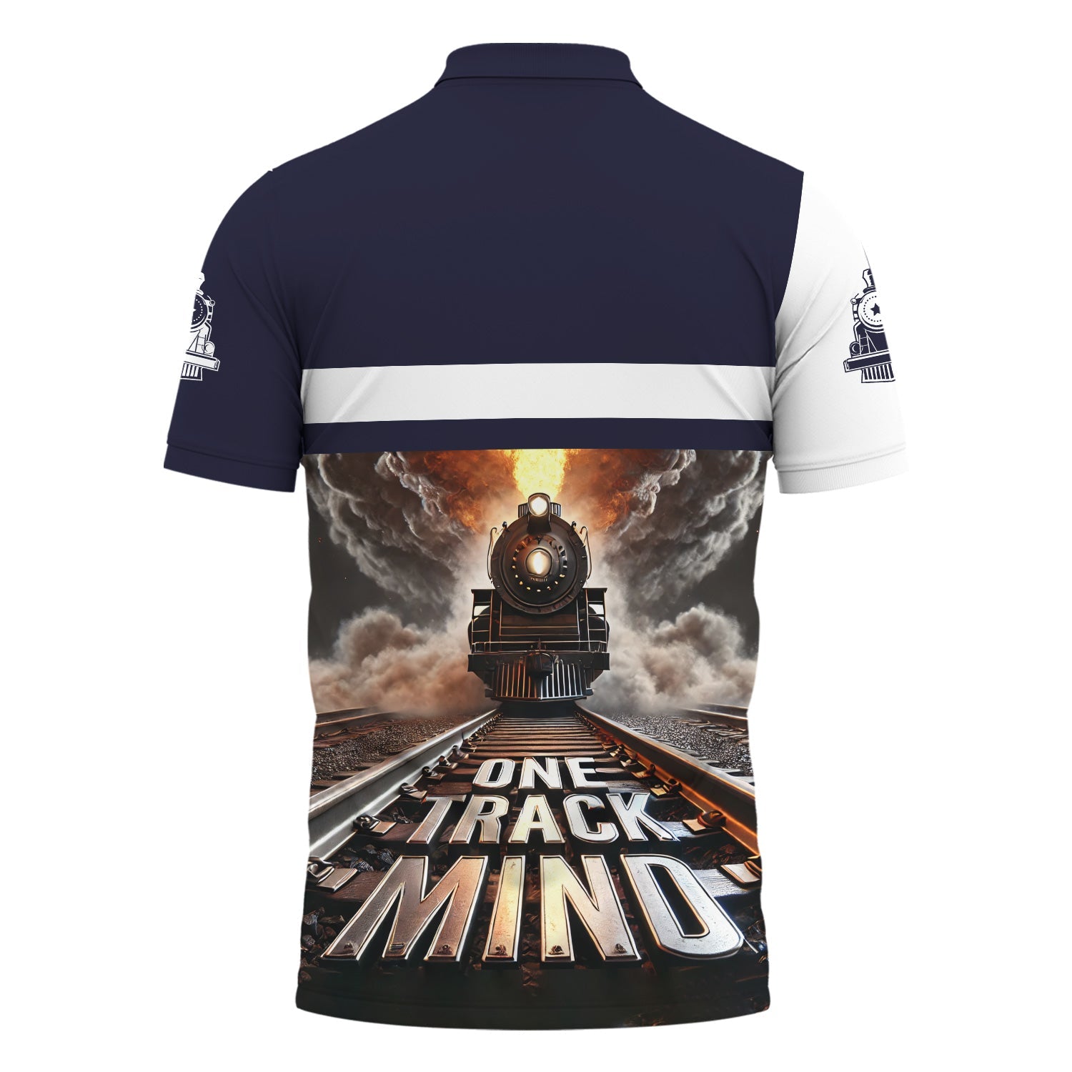 Railspirit Personalized Chessie System Railroad Polo Shirt One Track Mind Train Printed Shirt