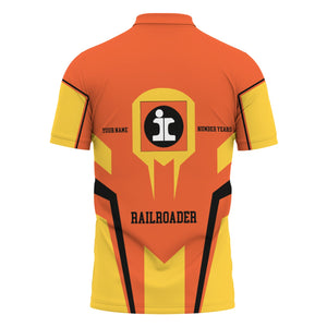 Railspirit Personalized Illinois Central Railroad Polo Shirt Custom Year Railroader Shirt Gift Idea For Train Lover