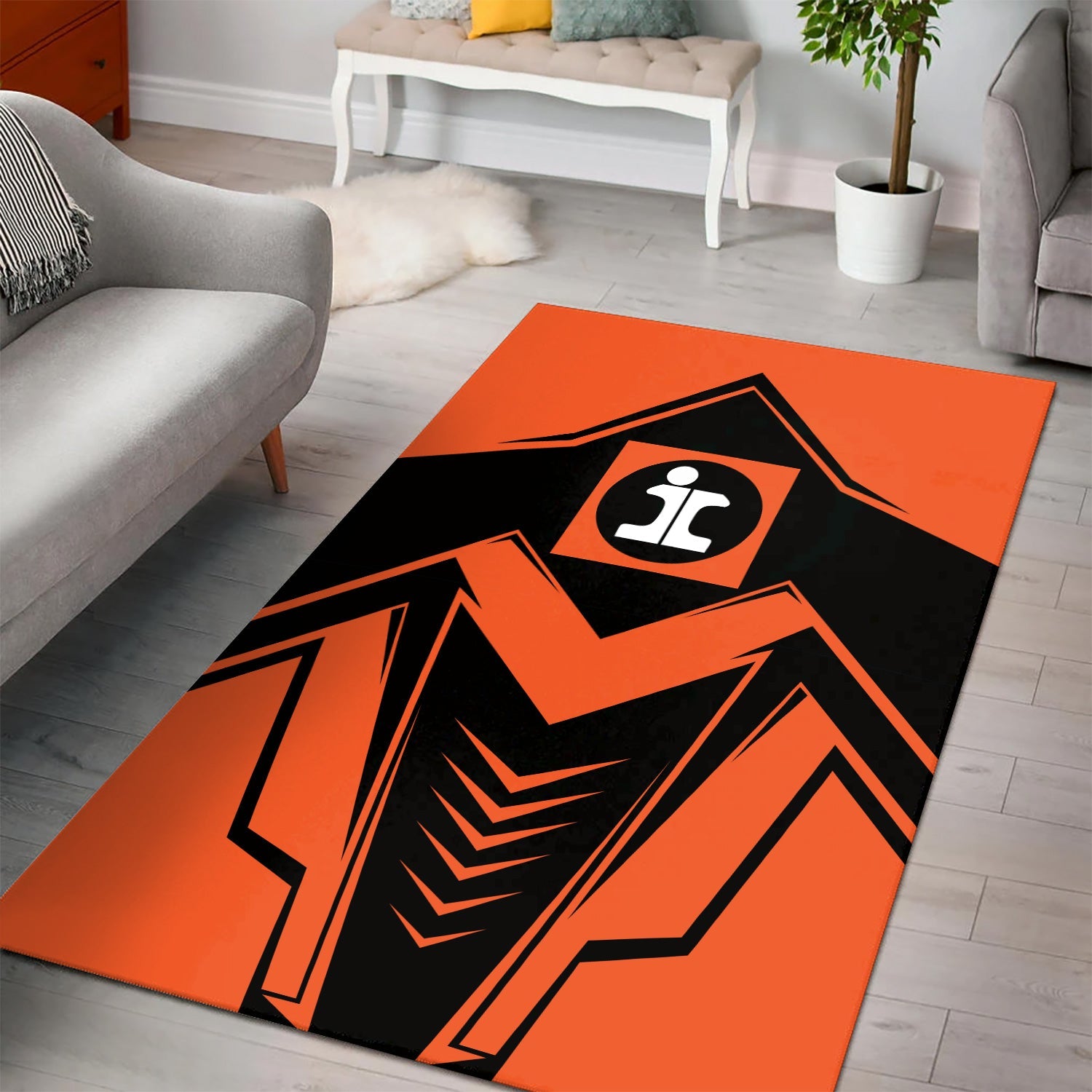 Railspirit Illinois Central Railroad Area Rug Railway Trainspotter Style Rug Gift Idea For Foamers