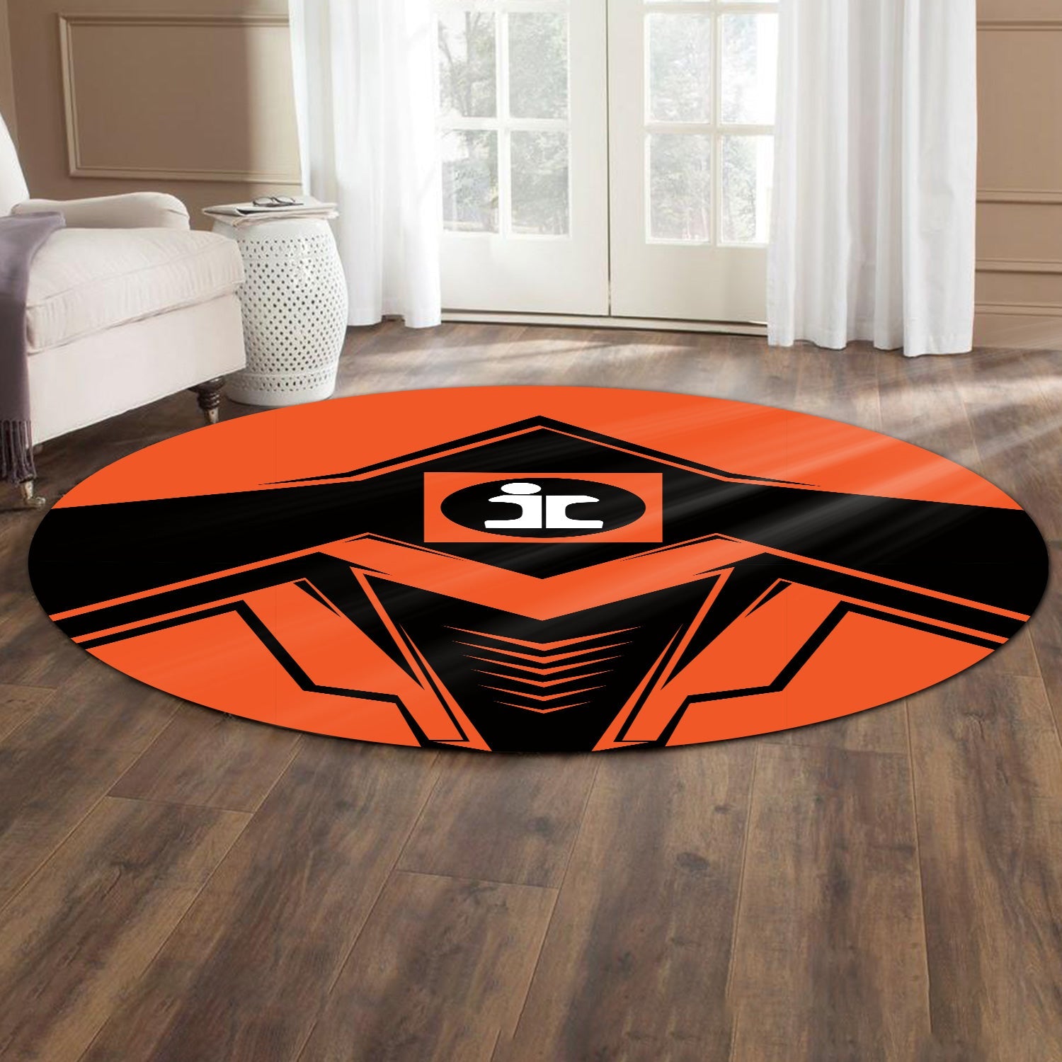 Railspirit Illinois Central Railroad Round Mat Railway Trainspotter Style Mat Gift Idea For Foamers