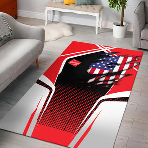 Railspirit Personalized Chicago, Milwaukee, St. Paul and Pacific Railroad Area Rug American Eagle Vintage Train Milwaukee Road Rug