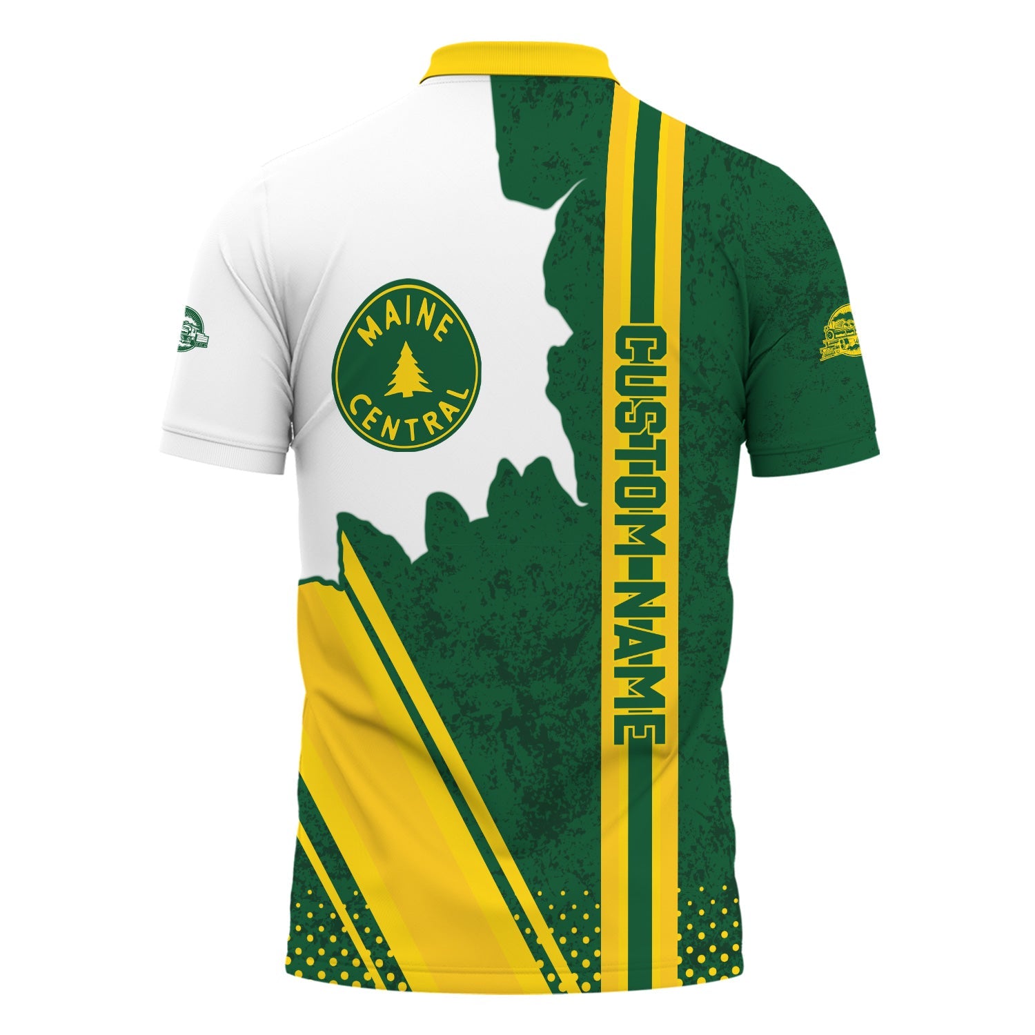 Railspirit Personalized Maine Central Railroad Polo Shirt All Over Printed Unisex Shirt