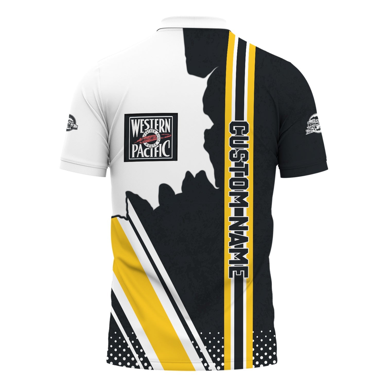 Railspirit Personalized Western Pacific Railroad Polo Shirt All Over Printed Unisex Shirt