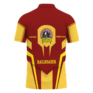 Railspirit Personalized Denver and Rio Grande Western Railroad Polo Shirt Custom Year Railroader Shirt Gift Idea For Train Lover