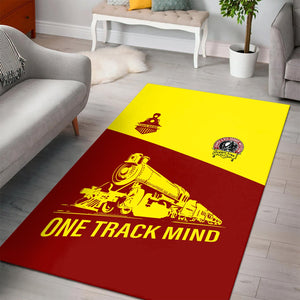 Railspirit Personalized Denver and Rio Grande Western Railroad Area Rug One Track Mind Train Rug Gift Idea For Train Lover