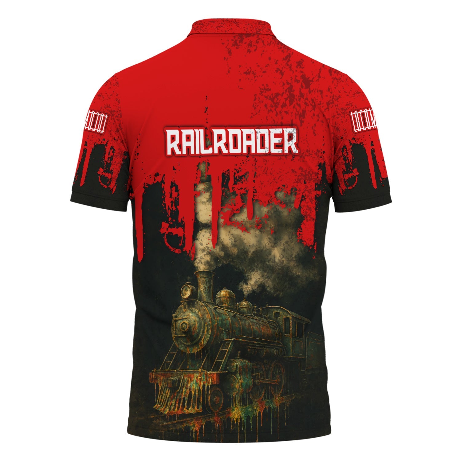 Railspirit Personalized Missouri Pacific Railroad Polo Shirt Vintage Train Art Style Shirt For Locomotive Fans