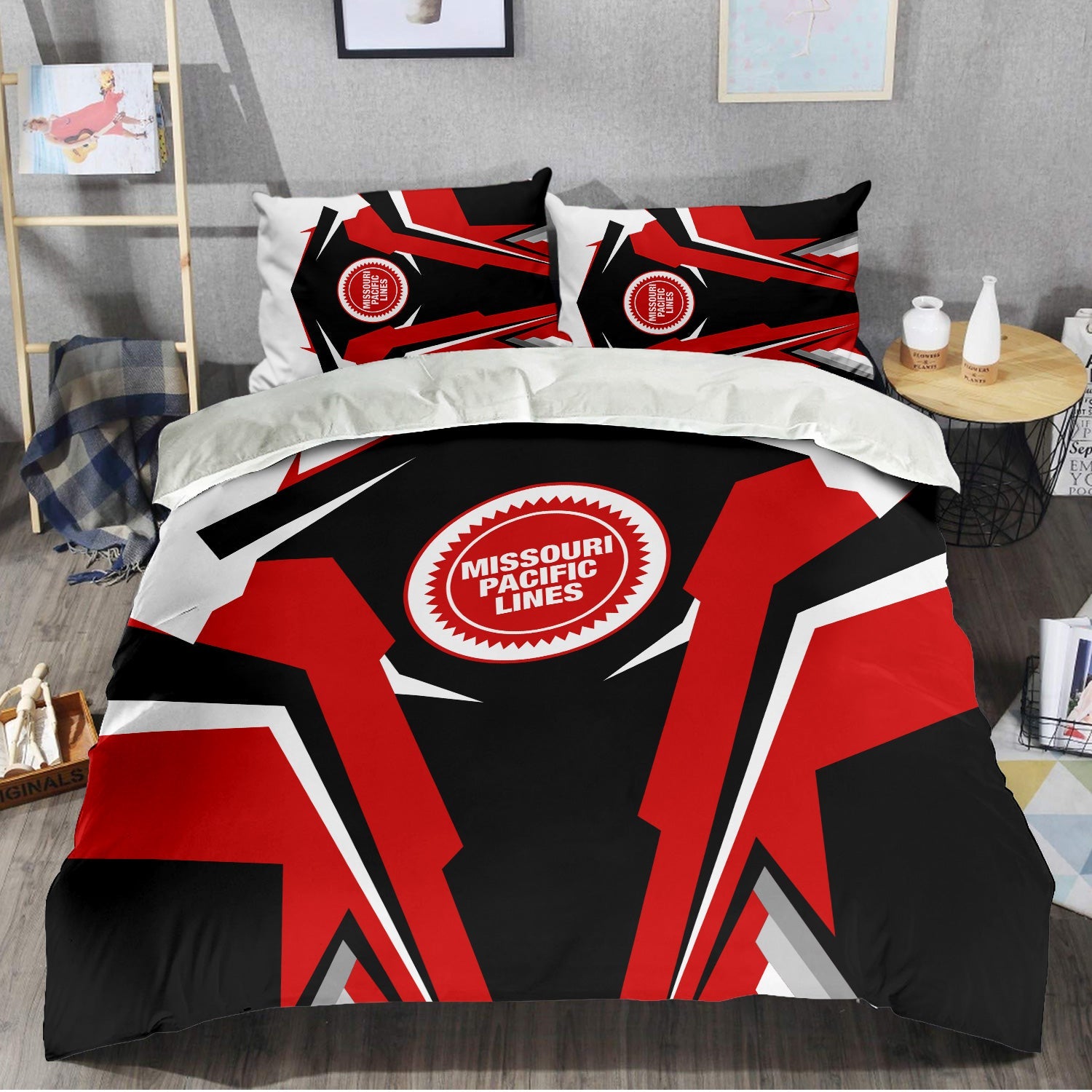 Railspirit Missouri Pacific Railroad Bedding Set Strong Line Style Bedding Set All Over Print