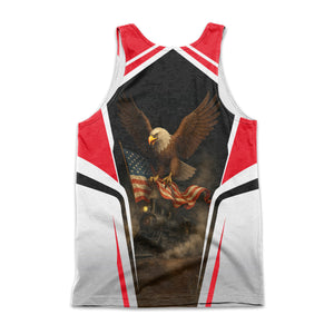 Railspirit Personalized Wabash Railroad Men Tank Top American Eagle Vintage Train Shirt