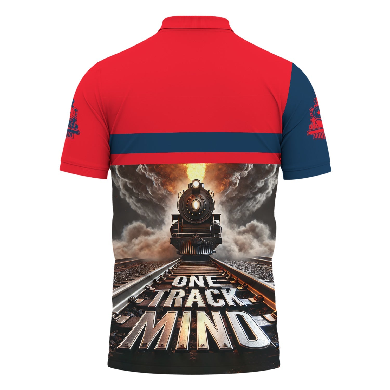 Railspirit Personalized Wabash Railroad Polo Shirt One Track Mind Train Printed Shirt