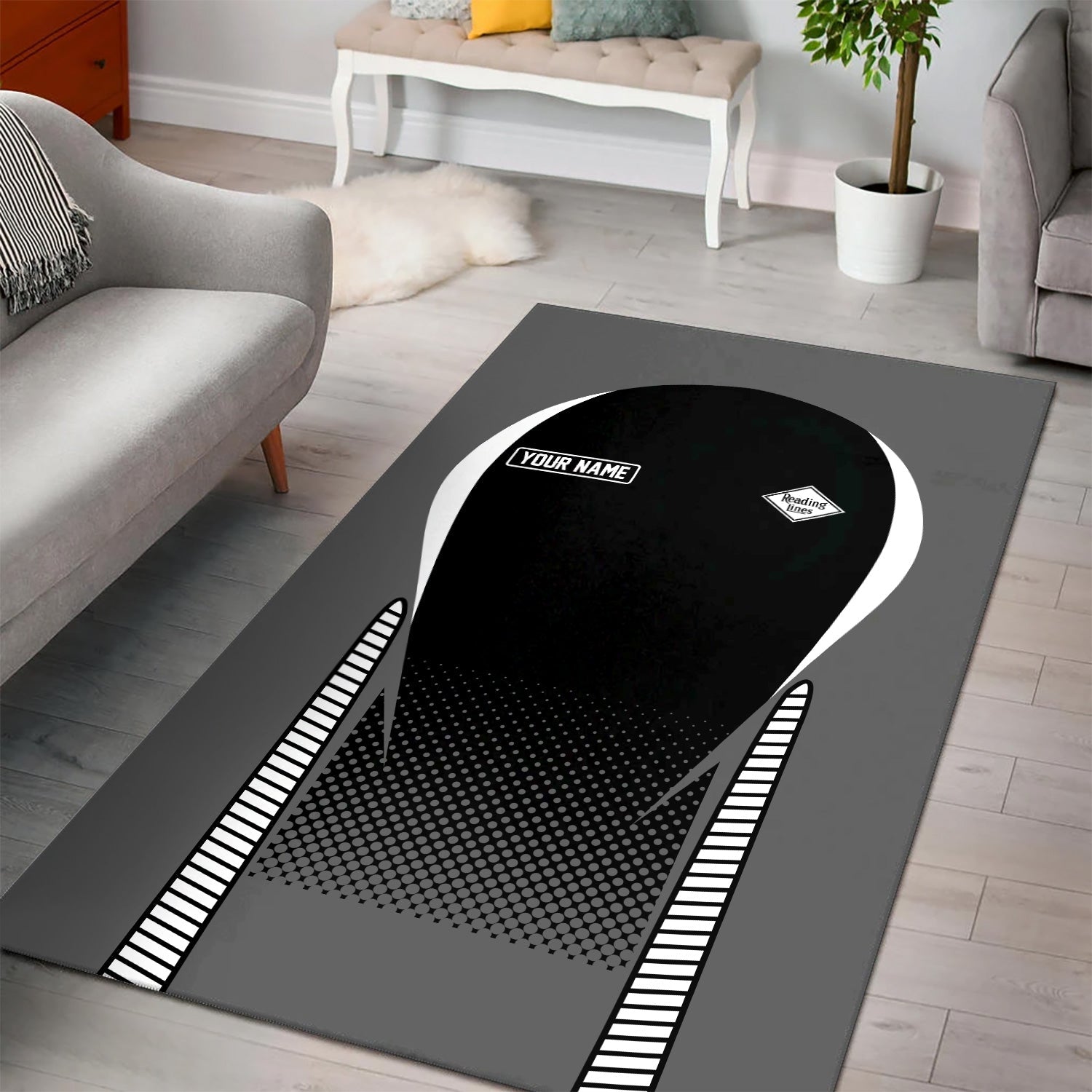 Railspirit Personalized Reading Railroad Area Rug All Over Printed Rug