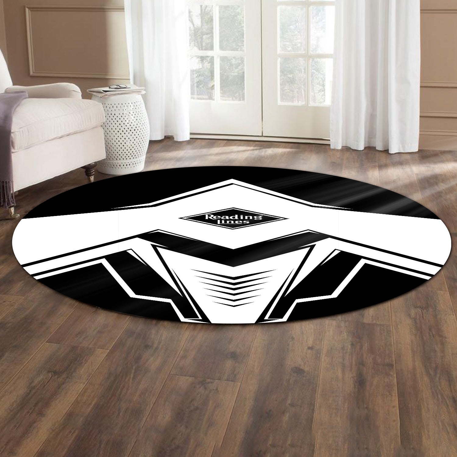 Railspirit Reading Railroad Round Mat Railway Trainspotter Style Mat Gift Idea For Foamers